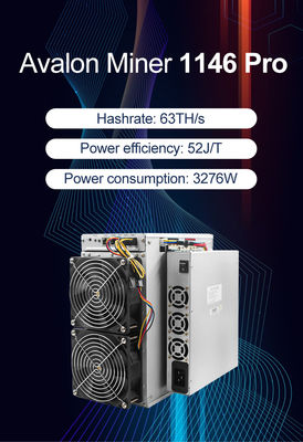 Canaan BCH BSV BTC Avalon 1166 Pro 75T 3276W Avalon 1166 Pro 78T